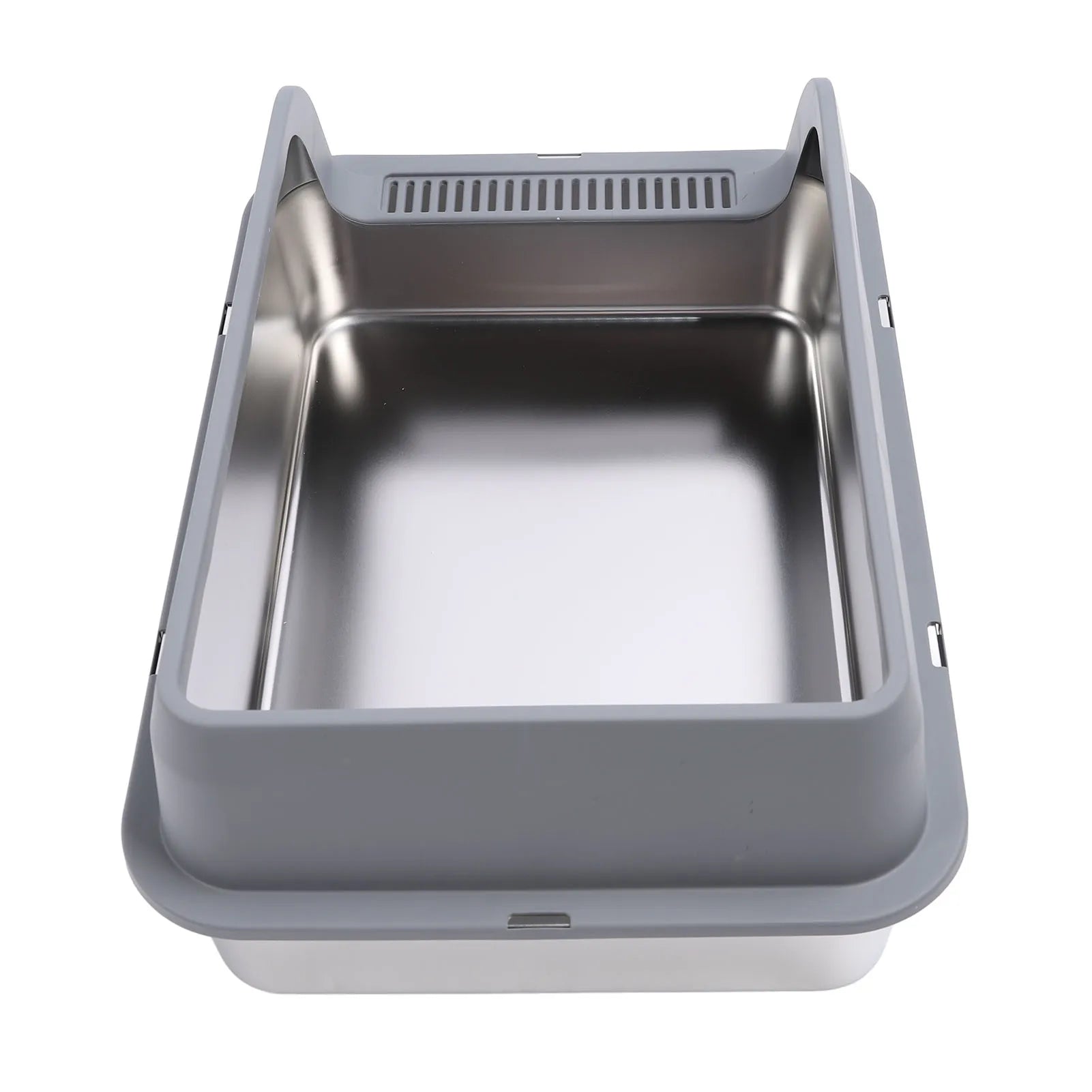 LitterLux™ Premium Stainless Steel Cat Litter Box